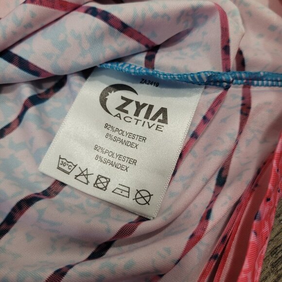 ZYIA | Active Havana Tank Top Pattern Pink Embers Striped | Sz. XS - Picture 9 of 10